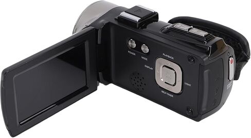 كاميرا فيديو Pomya 4K، شاشة LCD 48 ميجابكسل HD 3 بوصة قابلة للدوران، كاميرا فيديو رقمية تكبير 18x مع ميكروفون وبطاقة 32 جيجا، لمقاطع الفيديو أثناء السفر ومقاطع الفيديو المنزلية in Kuwait
