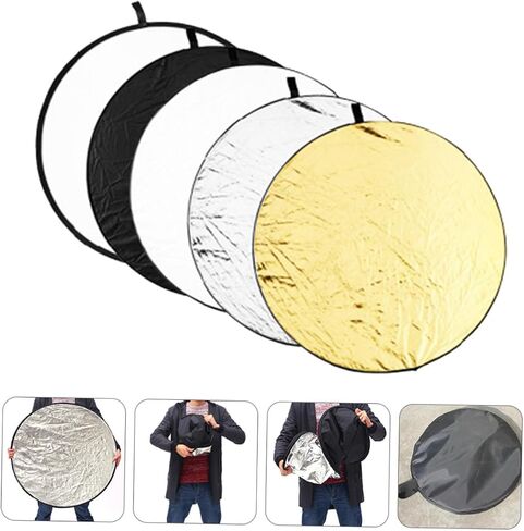 Foldable Photography Reflective Board for Jewelry Product Photography Portable Light Reflector with Accurate Color Temperature for Portrait and Macro Shots in Saudi Arabia