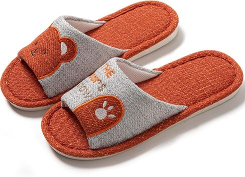 Soft Bear Slippers for Indoor Use Cotton Open Toe Slides Comfortable Home Shoes for Women Men Lightweight Cute Cartoon Anti Slip Breathable Floor Footwear Gift Idea in Saudi Arabia