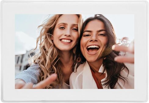 إطار صور رقمي Goshyda مقاس 10.1 بوصة مزود بتقنية WiFi مع | شاشة ذكية عالية الدقة وذاكرة 32 جيجابايت | المشاركة عن بعد عبر التطبيق للاستخدام المنزلي والمكتبي (قابس الولايات المتحدة) in Kuwait