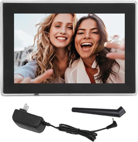 10.1 Inch Digital Photo Frame with LED LCD Touch Screen, Rotating Display, Remote Sharing WiFi, for Android 6.0 Uhale Software (US Plug) in Saudi Arabia