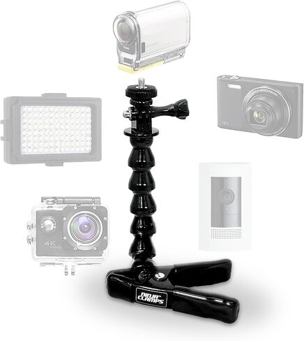 Ninja Clamps™ by Stage Ninja® CAM-10-CB Heavy-Duty Camera Mount with Clamp Base – Flexible 5-Segment Arm in Saudi Arabia