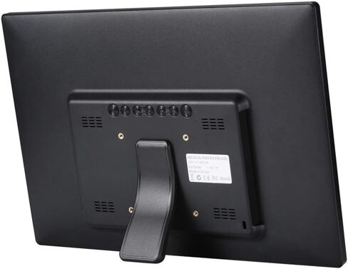 إطار صور رقمي 15.4 بوصة 1280 * 800 دقة عالية 16:9 شاشة FHD IPS إطارات صور رقمية / مشغل موسيقى / فيديو منبه مؤقت تشغيل/إيقاف تلقائي، جهاز تحكم عن بعد، أسود-15 (أسود 15) in Kuwait