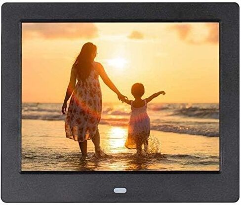 إطار صورة رقمي 8 بوصة إطار صور رقمي، 720 بكسل عالي الوضوح LED متعدد الوظائف إطار صور إلكتروني يعمل تلقائيًا على تشغيل ساعة منبه التقويم، in Kuwait