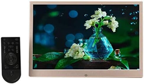 إطارات الصور الرقمية 13.3 بوصة إطار صور رقمي إلكتروني، 1366x768 Full HD 16:10 IPS عرض مشغل إعلانات إلكتروني رفيع للغاية، مع جهاز تحكم عن بعد للصور fr (ذهبي 13.3) in Kuwait