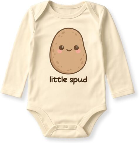Littls Spud Baby Bodysuit, Toddler, Kids T-Shirt - Cute Potato Outfit for Children Funny Potato Tee in Saudi Arabia