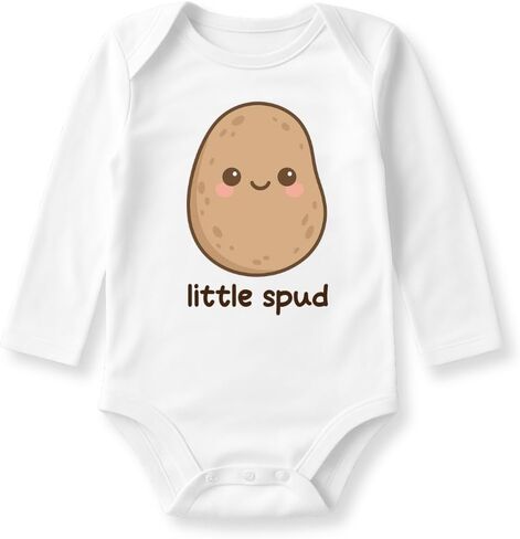 Littls Spud Baby Bodysuit, Toddler, Kids T-Shirt - Cute Potato Outfit for Children Funny Potato Tee in Saudi Arabia