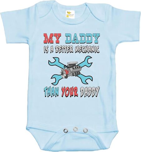 Rapunzie Baby Bodysuit - My Daddy is a Better Mechanic Than Your Daddy Baby Clothes in Saudi Arabia