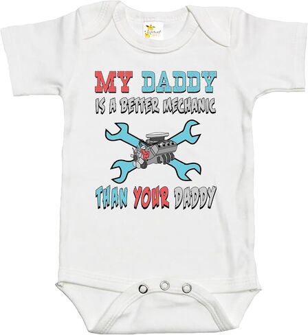 Rapunzie Baby Bodysuit - My Daddy is a Better Mechanic Than Your Daddy Baby Clothes in Saudi Arabia