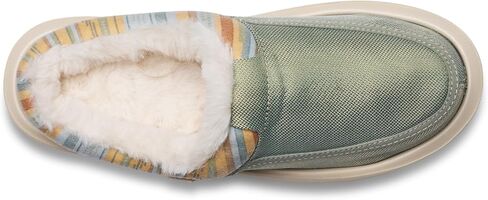 Sanuk Womens Donna Cozy Slippers | Yoga Mat Footbed | Cozy Faux Shearling Lined House Slippers in Saudi Arabia