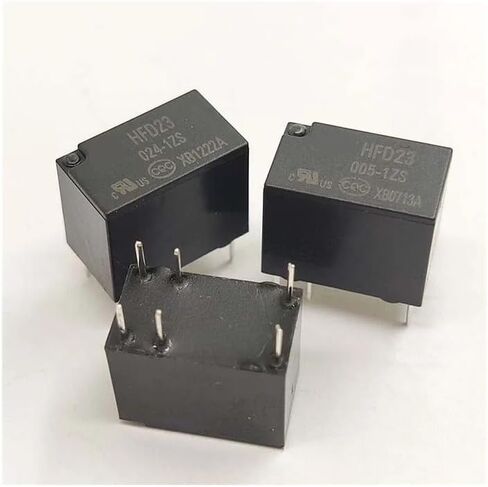 10 قطعة مرحل HFD23-005-1ZS HFD23-012 024-1ZS 6-pin 1A، واحد مفتوح وواحد مغلق (HFD23-024-1ZS) in Saudi Arabia