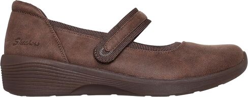 حذاء Arya للسيدات من Skechers Modern Comfort - حذاء ماري جين مسطح نباتي دائمًا - حزام قابل للتعديل، إسفنج يحتفظ بالشكل مبرد بالهواء in Saudi Arabia