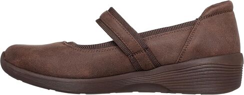 حذاء Arya للسيدات من Skechers Modern Comfort - حذاء ماري جين مسطح نباتي دائمًا - حزام قابل للتعديل، إسفنج يحتفظ بالشكل مبرد بالهواء in Saudi Arabia