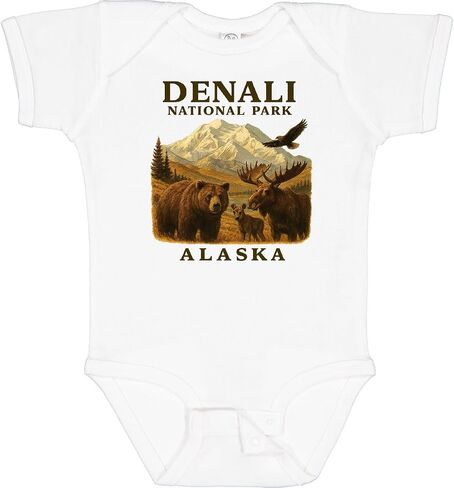 inktastic Denali National Park Alaska Wildlife Scene Baby Bodysuit in Saudi Arabia