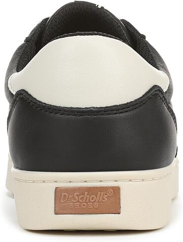 Dr. Scholl's Women's Rebel Sport Sneaker Black/Off White Leather 8.5 M in Saudi Arabia