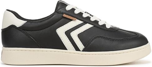 Dr. Scholl's Women's Rebel Sport Sneaker Black/Off White Leather 8.5 M in Saudi Arabia