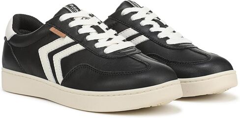 Dr. Scholl's Women's Rebel Sport Sneaker Black/Off White Leather 8.5 M in Saudi Arabia
