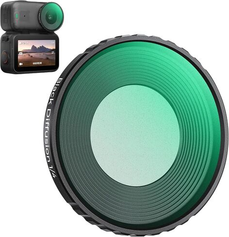 K&F CONCEPT Black Diffusion 1/4 Filter Compatible with DJI Osmo Nano Standard Combo, Cinematic Effect Filter with 28 Multi-Layer Coatings for Video/Vlog/Portrait Photography in Saudi Arabia