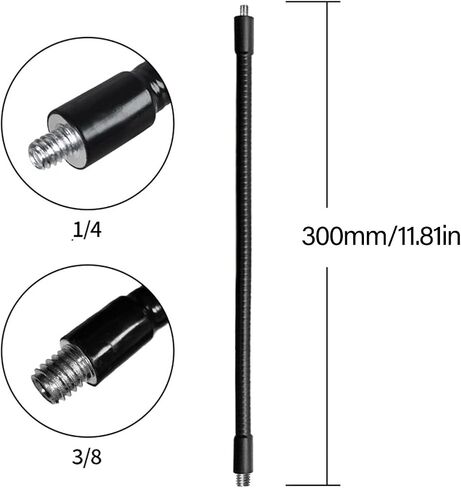 Stainless Steel Tripod Threaded Screw Adapter 1/4 Inch Male to 3/8 Inch Male Goosenecks Hose for Camera Light Stand in Saudi Arabia