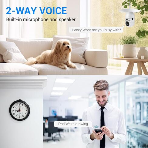 5GHz WiFi Light Bulb Cam | 1080P HD, Auto Motion Tracking, Color Night Vision, Built-in Siren & Two-Way Talk for Indoor Monitoring in Saudi Arabia