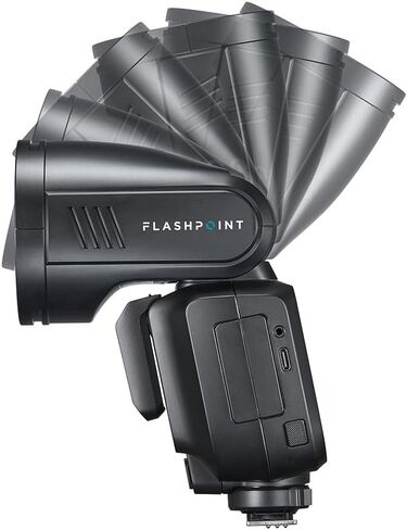 Flashpoint X100 TTL R2 فلاش رأس مستدير ليثيوم أيون على الكاميرا in Saudi Arabia