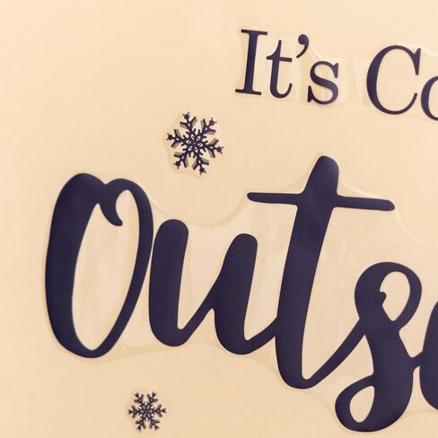 Baby It's Cold Outside Decal - Snowflake Sign Winter Baby Shower Decorations,Gender Reveal Winter Wonderland Christmas Sticker for Backdrop Photo Props in Saudi Arabia