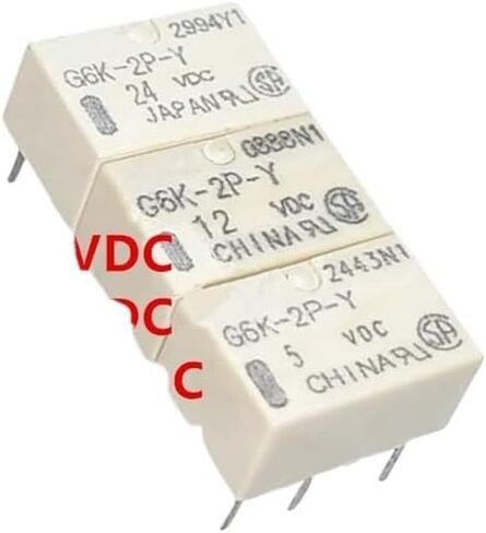 Relay Insert pin 8 G6K-2P-Y-3VDC G6K-2P-Y-5VDC G6K-2P-Y-12VDC G6K-2P-Y-24VDC(5PCS G6K-2P-Y-3VDC) in Saudi Arabia