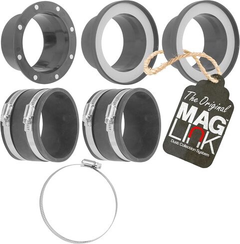 MagLink Starter Kit with Magnetic Dust Collection Fittings for 4 Inch Ports, 4 Inch Dust Collector Hose, Quick Connect Hose Between Woodworking Machines in Saudi Arabia