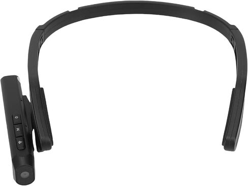 Acouto Head Mounted Video Camcorder, 2.7K HD Action Camera with Stabilization, Wide Angle Lens, Smart Phone Connectivity for Cycling, Ear Hook Style Mount, Multifunctional Daily Life in Saudi Arabia
