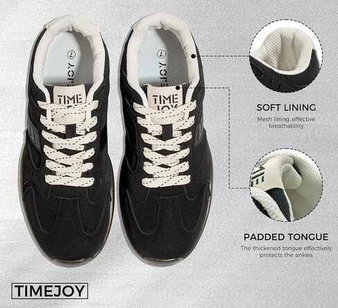 Women's Fashion Sneakers Casual Retro Walking Shoes Lace-Up Lightweight Comfortable Low Top Non-Slip Footwear in Saudi Arabia