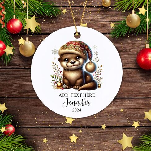 Custom Dragon Christmas Ornament 2025, Cute Dragon Ornaments for Christmas Tree, Personalized Baby Animal Santa Hat Xmas Ornament, Gift for Babies, Kids, Family, Custom Name Christmas Decor in Saudi Arabia