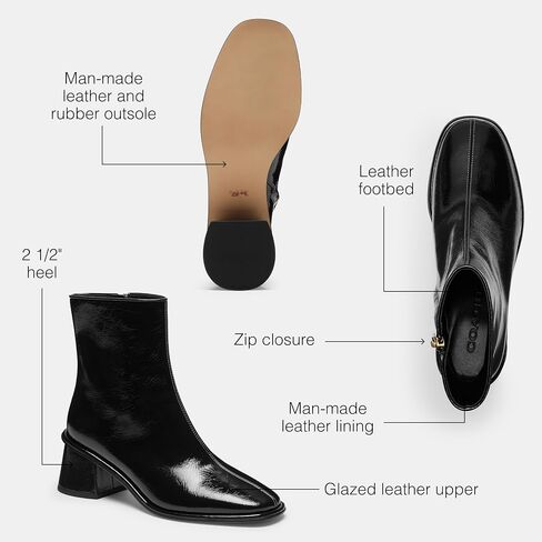 COACH womens Gigi Leather Bootie in Saudi Arabia
