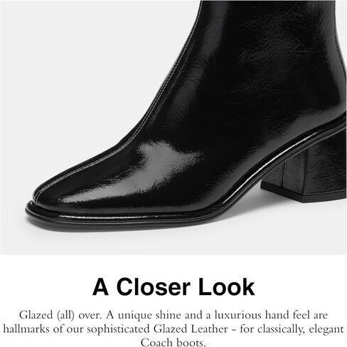 COACH womens Gigi Leather Bootie in Saudi Arabia