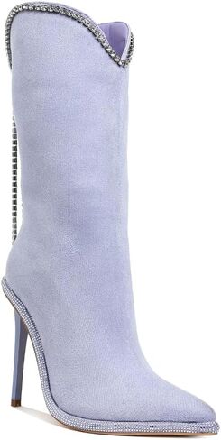 London Rag Ashipa Diamante Chain Detail Calf Boots in Kuwait