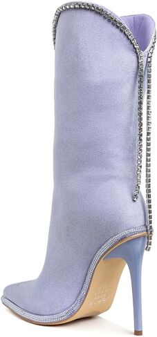 London Rag Ashipa Diamante Chain Detail Calf Boots in Kuwait