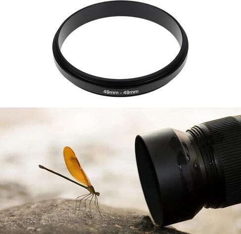 The Lord of the Tools 2Pcs 49mm-49mm Male to Male Lens Adapter Ring for Macro Photography in Saudi Arabia