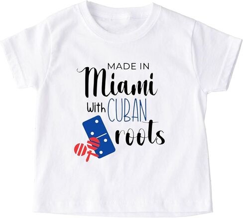 Made in Miami with Cuban Roots Baby Bodysuit | Freedom For Cuba Toddler/Youth Shirt in Saudi Arabia