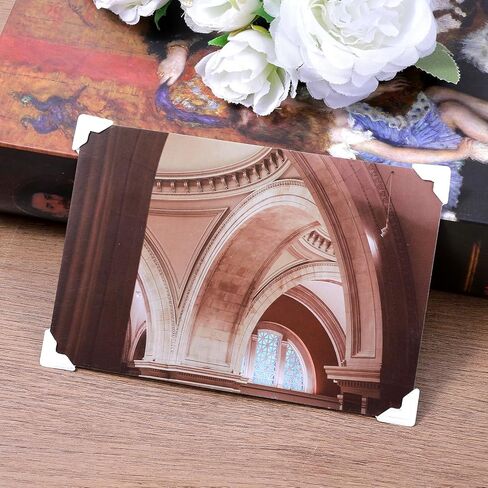 Guduling 600pcs Photo Corner Stickers, Self-Adhesive Scrapbook Corner Stickers, White Picture Corners for Scrapbooking, Photo Album, Journal Memory Books, Diaries in Kuwait