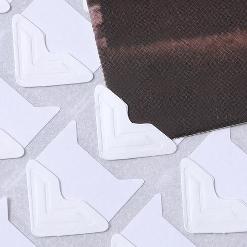 Guduling 600pcs Photo Corner Stickers, Self-Adhesive Scrapbook Corner Stickers, White Picture Corners for Scrapbooking, Photo Album, Journal Memory Books, Diaries in Kuwait