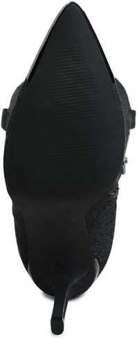 London Rag Ridda Metallic Cap Toe Denim Boots in Kuwait