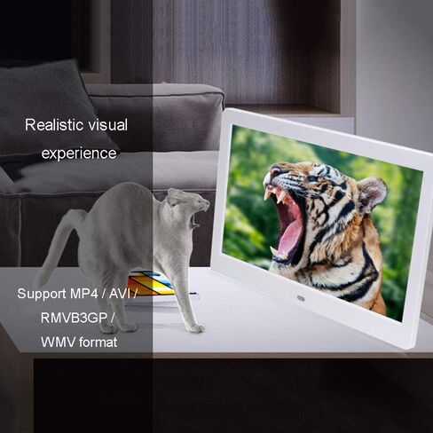إطارات صور رقمية 12.5 بوصة إلكترونية عن بعد، مشغل صور وفيديو ذكي، دقة 1366 * 768، حامل جداري ثنائي الأغراض، أبيض، أسود، in Kuwait