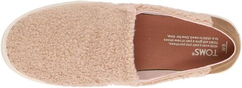 حذاء رياضي نسائي من TOMS Sunset Faux Shearling سهل الارتداء كاجوال - بني in Saudi Arabia