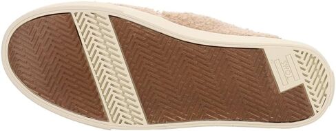 حذاء رياضي نسائي من TOMS Sunset Faux Shearling سهل الارتداء كاجوال - بني in Saudi Arabia