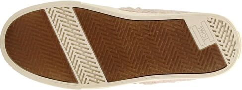 حذاء رياضي نسائي من TOMS Sunset Faux Shearling سهل الارتداء كاجوال - بني in Saudi Arabia