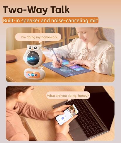 Yoidesu Home Security Camera, 1080P Dual Lens Baby Pet Monitor, 2.4G 2 Way Talk Smart Indoor Security Cam, 360 Deg Panoramic View, Support Phone APP Wi Fi, Built in Mic & Speaker in Saudi Arabia