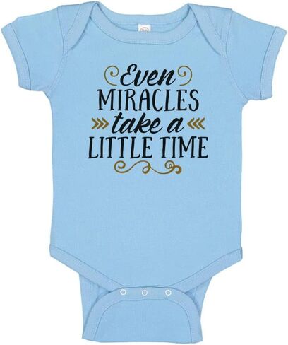 TATY Kids Even Miracles Take A Little Time Baby Infant Bodysuit in Saudi Arabia