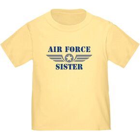CafePress Air Force Sister Toddler T Shirt Cute Toddler Graphic Tee, 100% Cotton in Kuwait