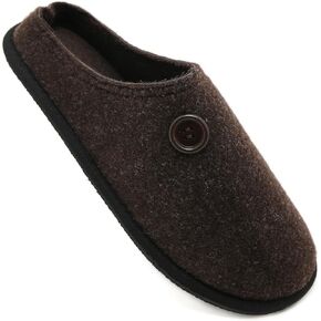 Mens Womens Cozy Memory Foam Scuff Slippers Slip On Warm House Shoes Indoor Home Bedroom Slippers With Rubber Sole in Kuwait