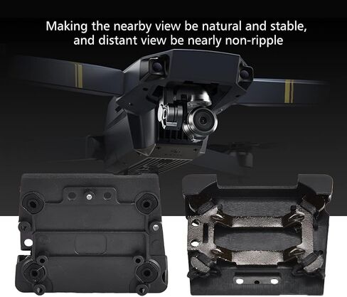 كاميرا RC ذات محورين ممتص للصدمات ولوحة تعليق ولوحة تعليق Mavic Pro بدون طيار مقاومة للماء وخفيفة الوزن باللون الأسود in Kuwait