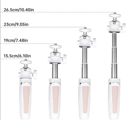 Wurkkos Mini Telescopic Tripod, Handheld Stand | with 360° Flexible Ball Head and 1/4" Screw for CL01 Camping Lantern、HD02 HD05 TS27 flashlight (Black) in Kuwait